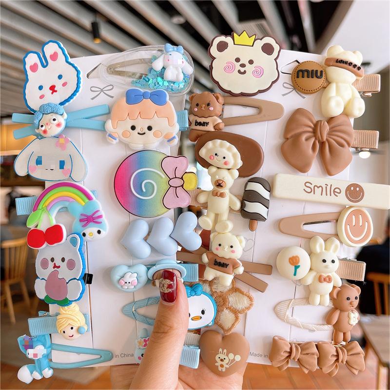 （Link 13）Baby Hair Clips, Hair Pin, Barrettes for Girls, Toddler Girls Hair Accessories, Kids Hair Clips for Styling, Flower Rainbow Candy Fruits Butterfly Cute Hair Clips for Girls